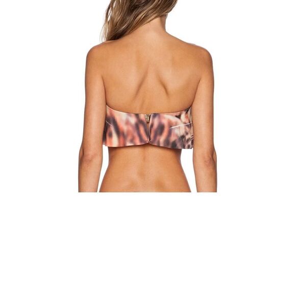 Wildfox Bikini bandeau bikini, tiger eyes graphic animal print, Small - Picture 5 of 5